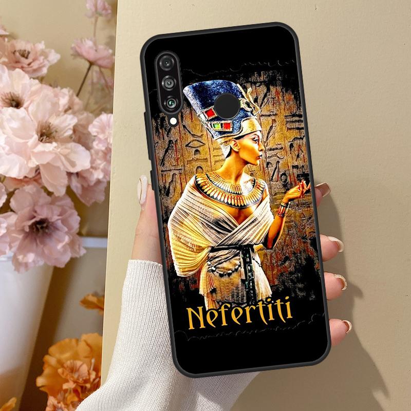 Egypt Nefertiti Ankh For Huawei Nova 7i 8i 11i 12i 12s Y73 Y70 Y90 Y60 Y72 Y61 Y91 9 10 SE P30 Pro P40 Lite Case