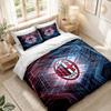 Bedding Set 1 Duvet Cover 2 Pillowcases AC Milan Print Bedroom Home Decoration