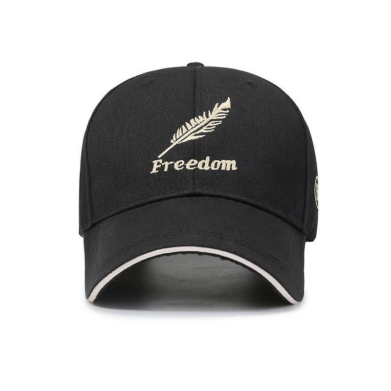 Freedom Lettter Embroidered Duckbill Hat Baseball Caps Uv Outdoor Protective