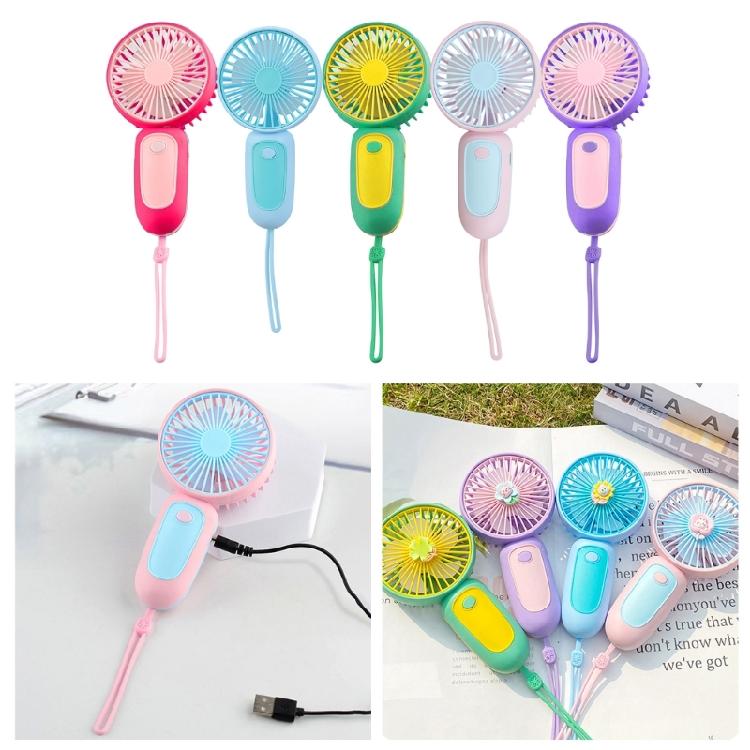 USB Mini Strong Wind Handheld Fan USB Rechargeable Mini Desktop Air Cooler