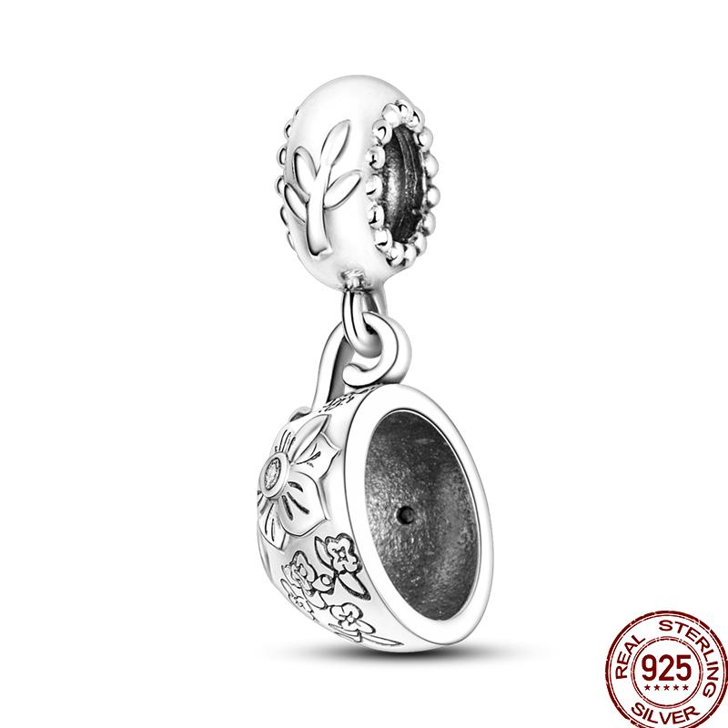 Copper Dessert Afternoon Tea Series Pink Zircon Sweets Playground Series Suitable Fit Pan Original Bracelet Diy