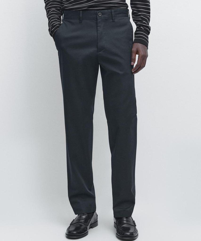 Masimodutti Cotton Blend Slim Fit Pants