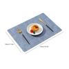 Cloth Placemat Faux Leather Table Mat Waterproof Oil-proof Non-slip Dinning Pad for Home Hotel