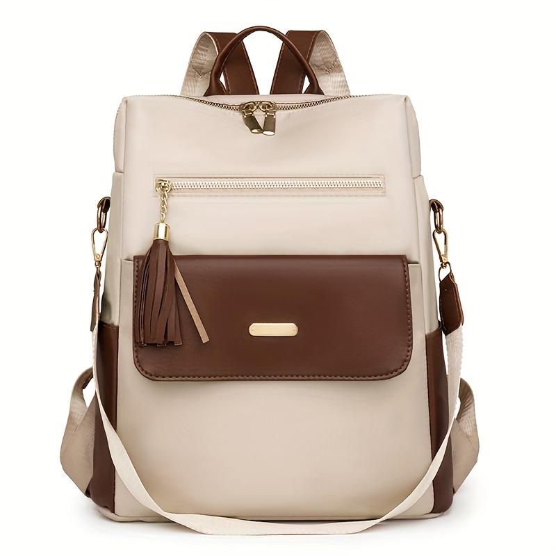 

Simple Women s Backpack Large Capacity Backpack білий