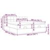 VidaXL Ottoman Bed Frame with Mattress Dark Grey 200x200cm Fabric, Bed Frame, Upholstered Bed Frame, Bed Frame 3312002
