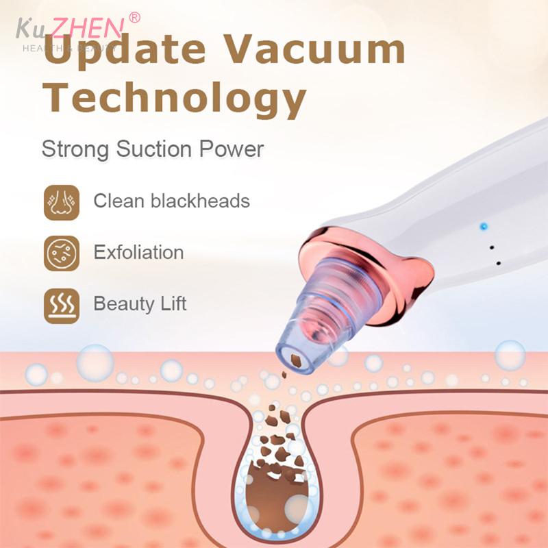Multi-functional Cleaning Blackhead Remover Pore Acne Pimple Removal Face T Zone Nose Cleaner Vacuum Suction Facial Beauty Devi