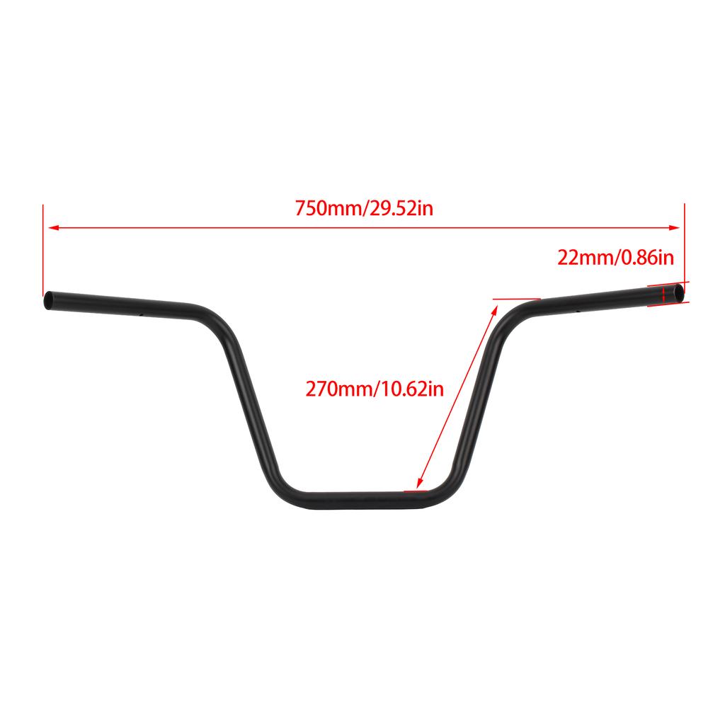 22mm 25mm Motorcycle Raised Handlebars Handle Bar for Harley Sportster XL883 XL1200 X48 Dyna Road King Heritage