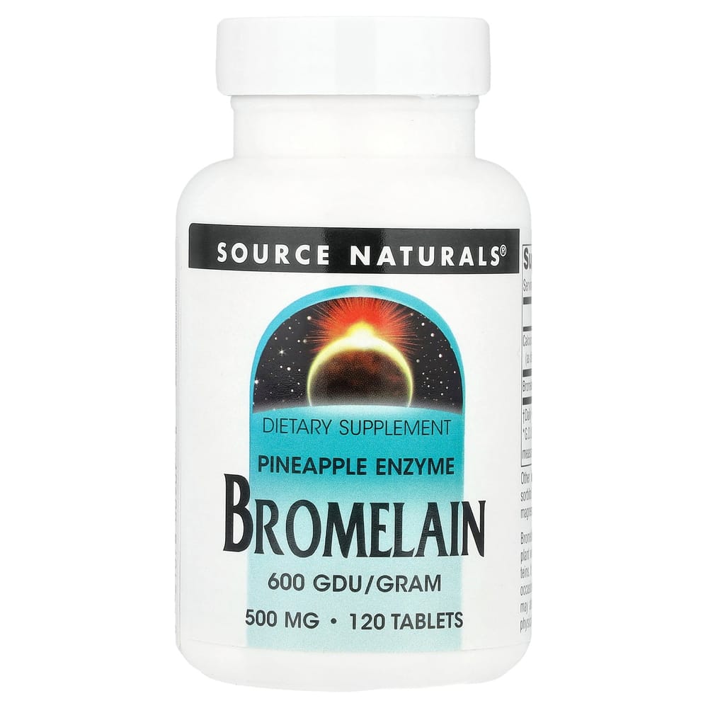 Source Naturals Bromelain 600 GDU/g 500mg 120 Tablets