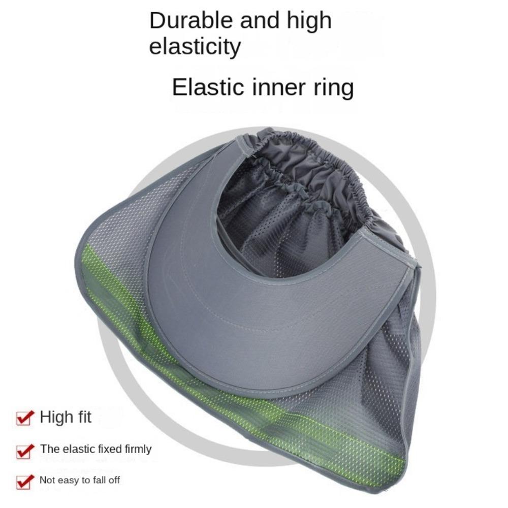 Reflective Mesh Reflective Cap Breathable Universal Sunscreen Hat Anti-UV Neck Protection Shawl Visor For Construction Workers
