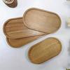 1pc Acacia Wood Serving Tray - Perfect for Serving Variety of Dishes