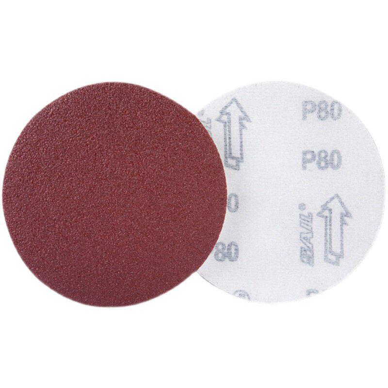 5-Inch Self-Adhesive Flocked Sandpaper Discs for Pneumatic Grinder - Perfect for Sanding, Polishing, and Woodworking Furniture.