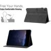 For Samsung Galaxy Tab A9 Tablet Case Imprinted PU Leather Drop-Proof Folding Stand Cover