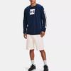 Under Armour Sportstyle Color Block Logo Training Long Sleeve T-Shirt Men tops Academy-Blue 1366464-408
