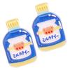 2Pcs Double-Sided Binder Clip Creative Drinks Memo and Snack Bag Clips