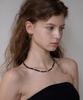 Merrymotive Oval Black Onyx Necklace