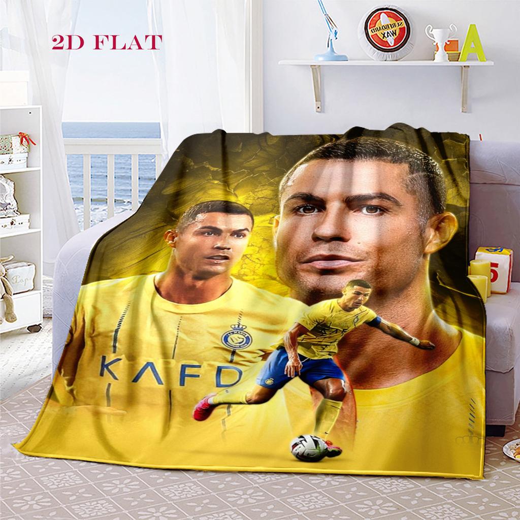 Ronaldo's Triumph blanket Camping trip Home Decor Nap Blanket Digital printing sheet