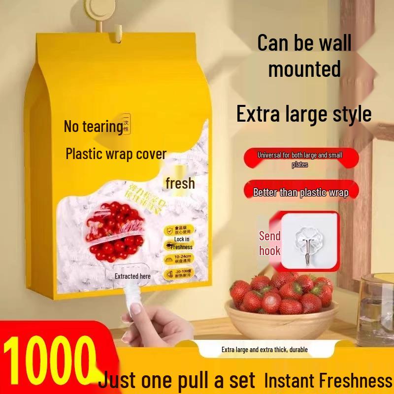 Disposable Elastic Cling Film Bowl Covers - Keep Food Fresh