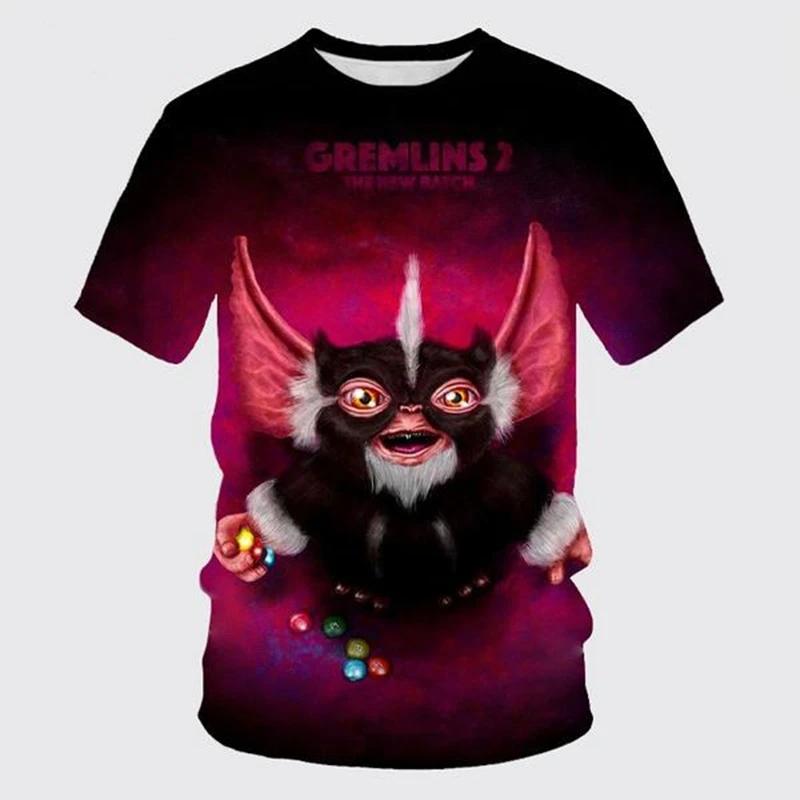 New Fashion Comedie Film Cartoon Gremlins 3D Print Tricouri bărbați femei Vară amuzant Cool Harajuku Streetwear Tricou unisex