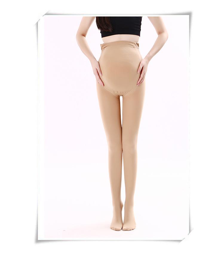 Damskie ciążowe legginsy podtrzymujące - Średniej grubości, 120D, Wiosna/Lato