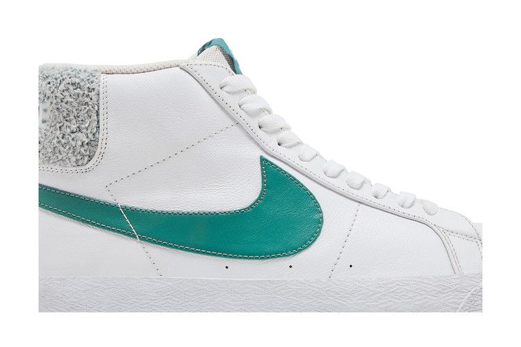 Men's Sneakers Nike SB Zoom Blazer Mid White Bicoastal White/Bicoastal-Bicoastal