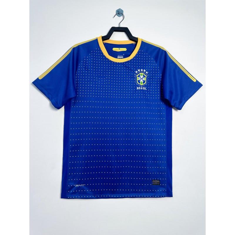 Brazil Retro Football Jersey Classic Short Sleeve Sportswear Men