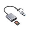 USB Type-C Aluminum Alloy CFexpress a Card SD Card Reader with High Speed 10GB Transfer Rate Equipped with USB 3.1 Cable