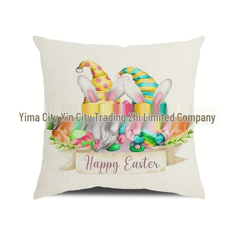 Popular Easter Cartoon Rabbit Sofa Cushion Cover for Home Decoration