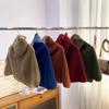 Contrast Color High Collar Shawl Irregular Neck Wraps Retro Shawl Wraps  Winter