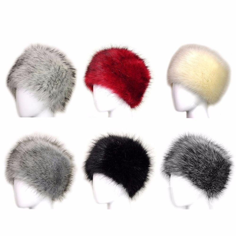 Ski Winter Earmuff Faux Fur Snow Hat Ear Cap Headband Hat Russian Ushanka