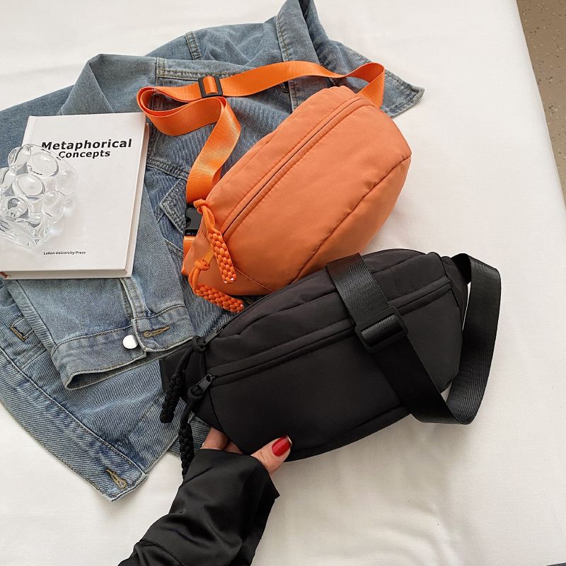 Cloth Bag Casual Bag Women's Trendy Crossbody Bag Internet Famous Sports Chest Bag Niche Versatile Ins Waist Bag