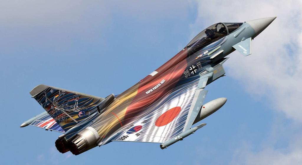 PLATZ 1/144 German Air Force Eurofighter Typhoon Rapid Pacific 2022 Special Paint Plastic Model PF-63