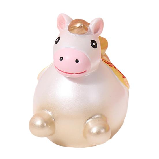 Yousheng Cartoon Horse Figurine Bring Good Luck Wealth Mini Horse Statue Spring Horse Fidget Toy New Year Decoration Ornament
