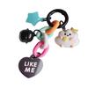 Moon Cloud Star Bell Heart Pendant Keyring Handmade Resin Keychain Women's Handbag Decoration Elegant Bag Ornament