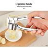 Stainless Steel Garlic Masher & Mincer - Large Manual Kitchen Press