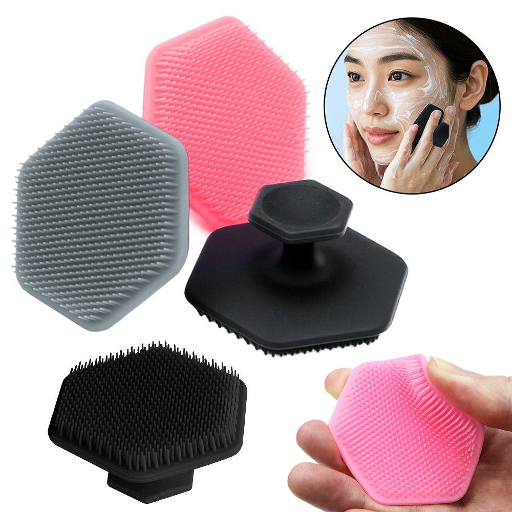 Mini Facial Cleaning Brush Silicone Manual Face Exfoliator Exfoliating Brush Facial Care