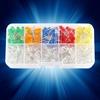 200pcs 5mm LED Light Emitting Diodes Yellow Red Blue Green Orange Light Assortment Kit