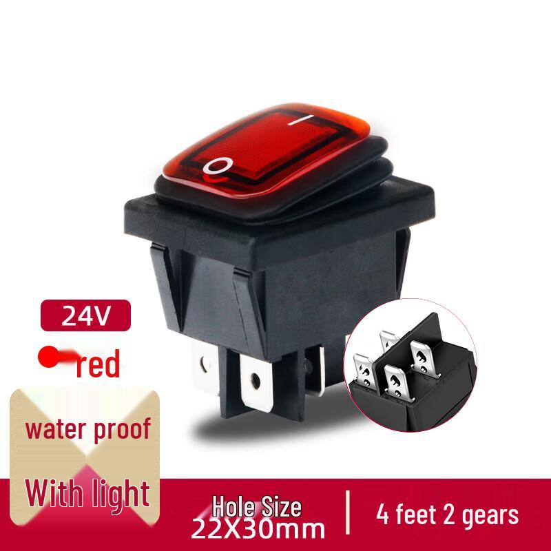 Gangwo KCD4 Series Waterproof Illuminated Rocker Switch