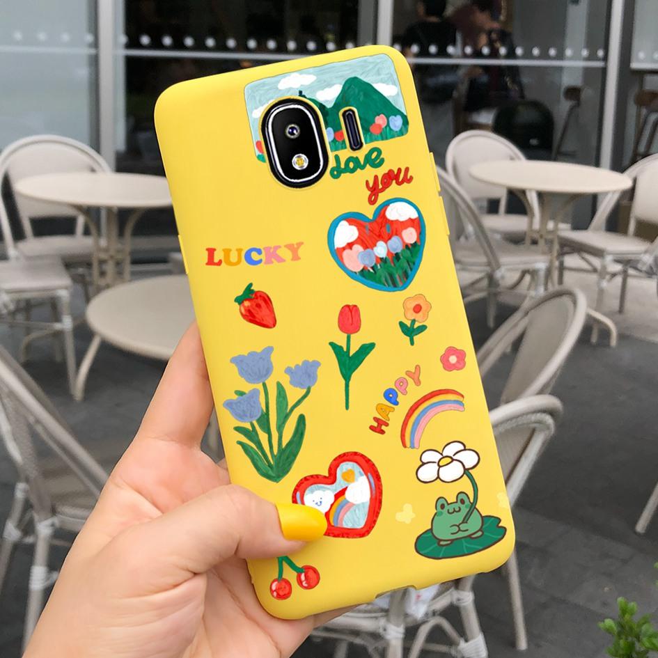For Samsung Galaxy J4 J6 2018 EU Case SM-J400F J600F Lovely Cartoon Protective Skin Cover For Samsung J4 2018 J 4 J 6 Soft Coque