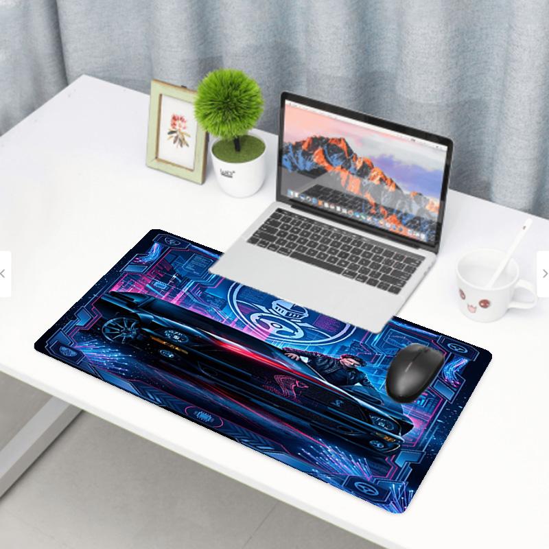 Knight Rider Print Mouse Pad, Anti‑Slip Desktop Keyboard Mat, for PC Laptop Gaming Working Daily Use, Cool Festival Surprise Gift