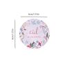 100pcs Round EID Mubarak Flower Plants Sticker for Ramadan Kareem Birthday Wedding Party Gifts Wrapping Sticker