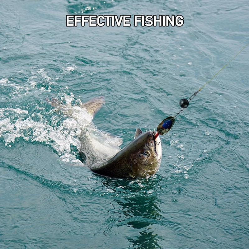 Piombo da Pesca Girella Pesi a Sfera Rotonda con Moschettoni Peso a Proiettile per Acqua Profonda Jig Attrezzatura da Pesca Fai da Te per Acqua Salata e Dolce