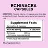 Echinacea-Kapseln, 400 mg natürliche Pflanzenextrakte, Immununterstützung, Nahrungsergänzungsmittel