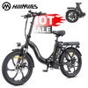 HillMiles MilePort 1 Bicicletă Electrică Pliabilă 20" 250W Commuter City Pedelec, Frâne pe Disc Duble, Design cu Cadru Jos Prietenos pentru Familie pentru Utilizatori de Toate Vârstele