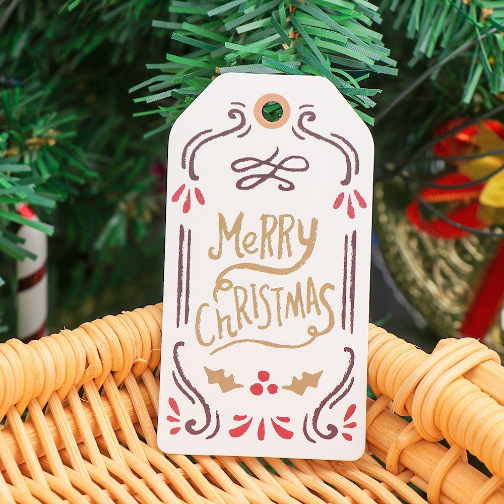 

Домашний декор Украшение на день рождения Бирка на рождественскую елку Подарочная этикетка Рождественские подвесные крафтовые бумажные украшения F