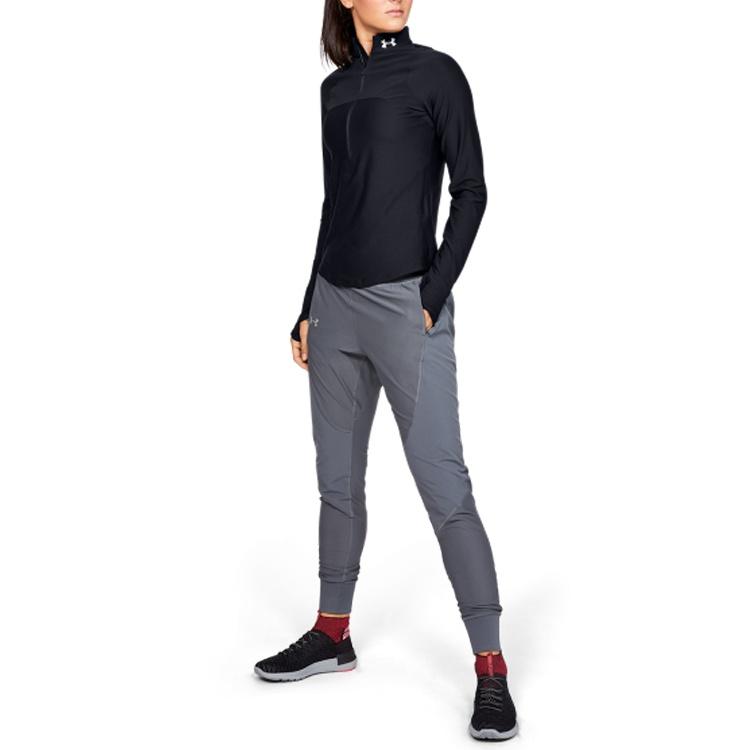 (WMNS) Under Armour Qualifier Hybrid 1/2 Zip Jacket 'Black' Women's 1326512-001