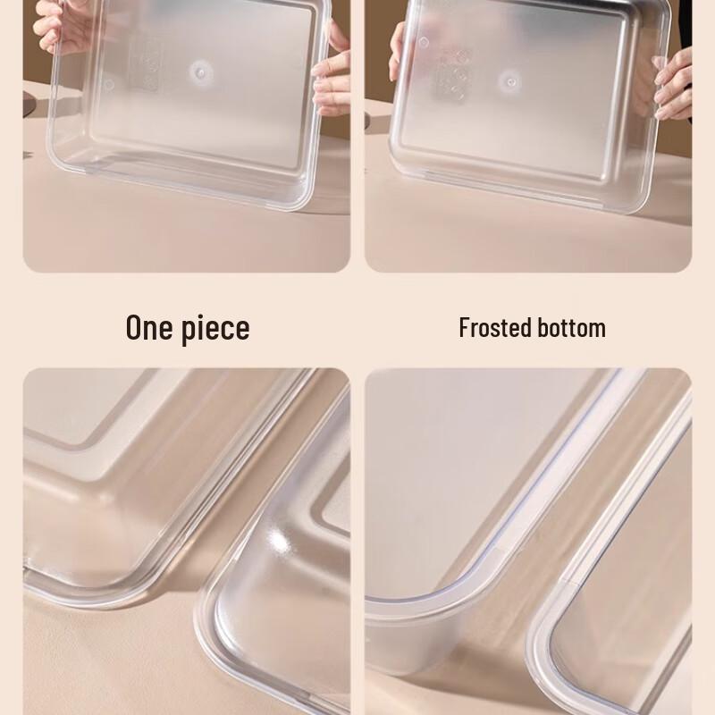 Transparent Acrylic Rectangular Food Display Tray