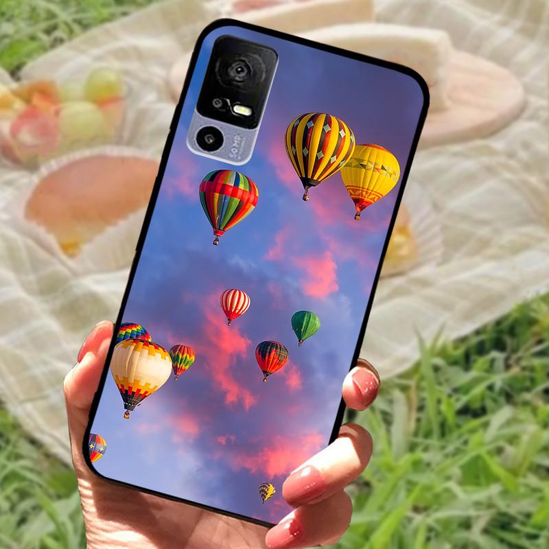 For TCL 40R Case TPU Soft Silicone Marble Phone Cover Case for TCL 405 406 408 403 TCL40R Shockproof Funda Love T771K Bumper