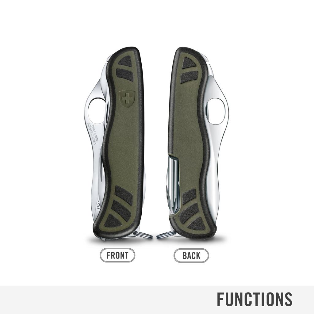 VICTORINOX Soldier Knife Swiss Army Knife Knife with Large Blade and Phillips Head with 10 Functions Multi-Function Screwdriver, Swiss-Made Multi-Tool