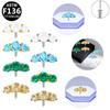 G23 Titanium Alloy Fashionable Medical Grade Piercing Jewelry with Simple Round Zircon Head