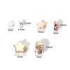 50-100Pcs 6mm 10mm 12mm CCB Star Beads Gold Silver Color Loose Spaced Beads For Jewelry Bracelet Making DIY Earring Accessories